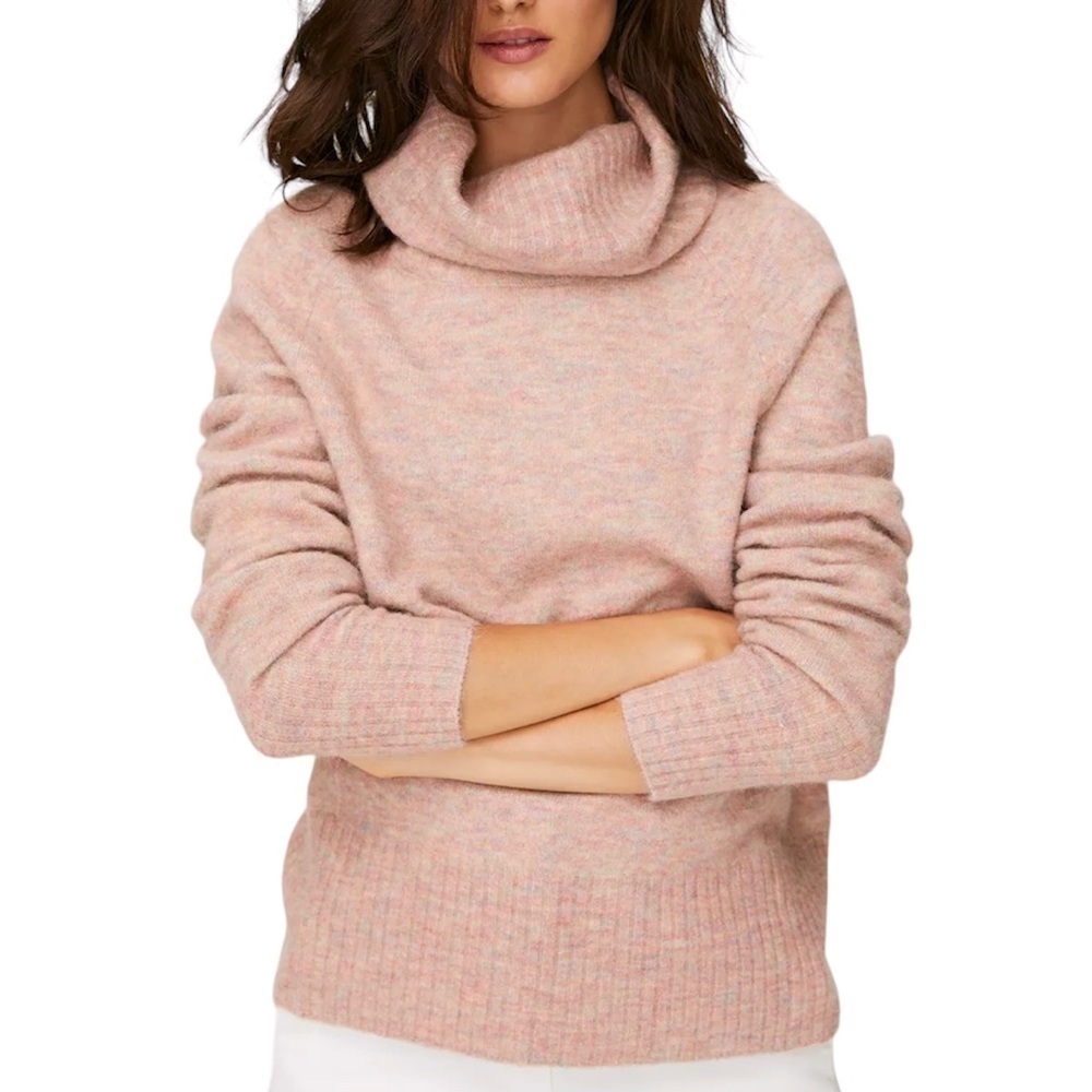Aritzia Group by Babaton Plutarch Sweater Alpaca Turtleneck Blue Sz M - Picture 10 of 14